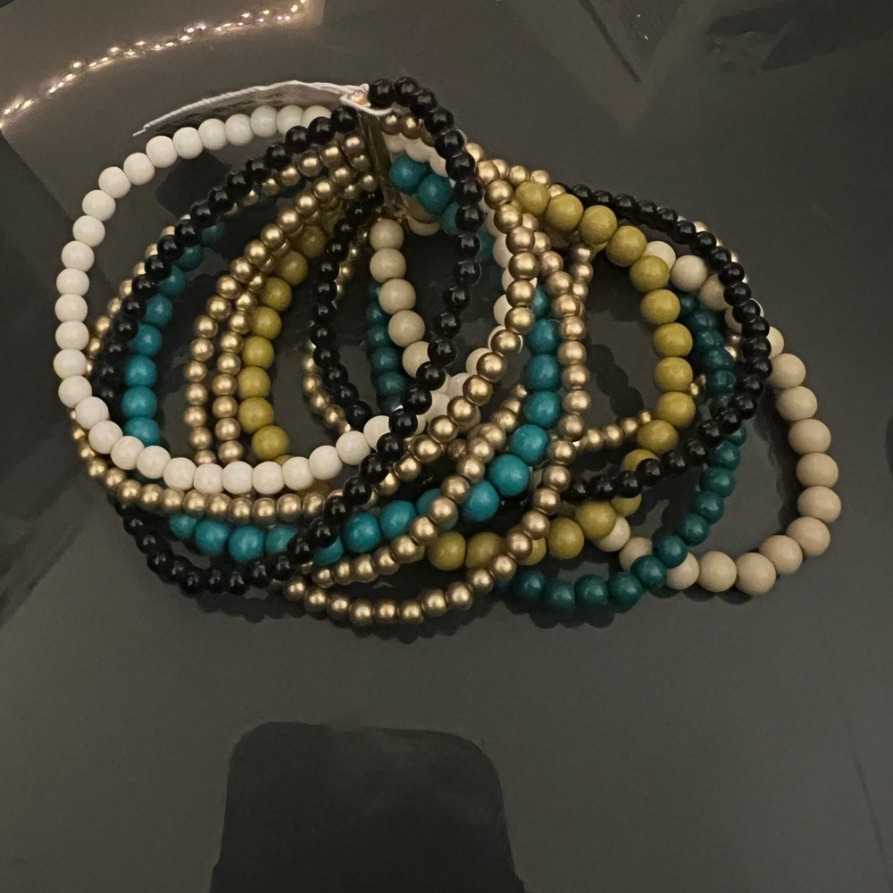 New York & Company Multicolor Beaded Bracelet Set